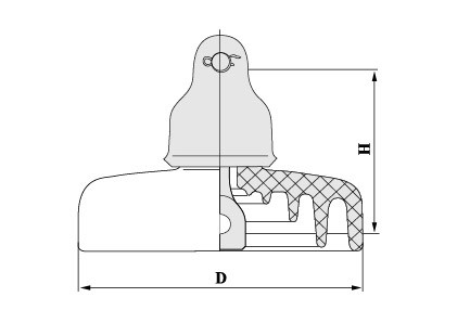 美標(biāo)懸式瓷絕緣子（鐘罩型）